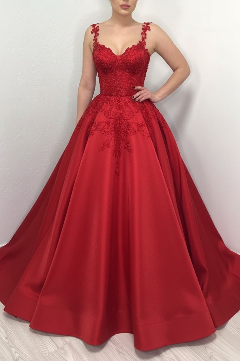 Designer Brautkleider A Linie Mit Spitze | Satin Hochzeitskleider Schwarz