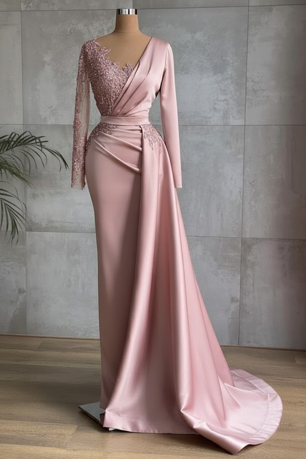 Rote Abiballkleider Lang Günstig | Abendkleider mit Ärmel