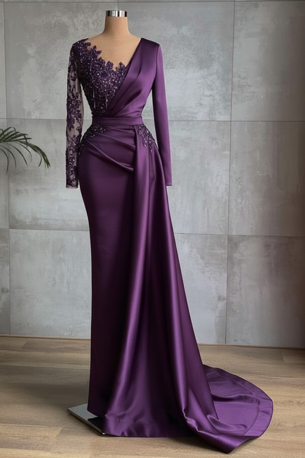 Rote Abiballkleider Lang Günstig | Abendkleider mit Ärmel