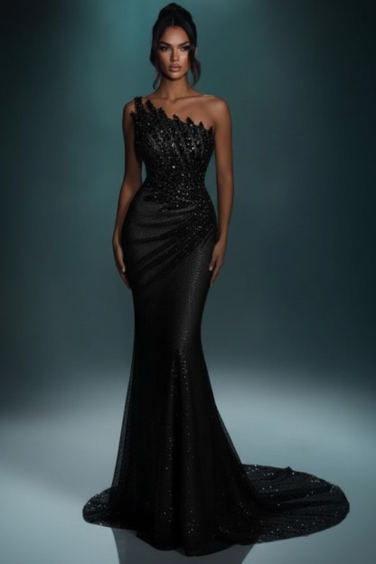 Festliche Abendkleider Lang Brau Abiballkleider Ballkleider Glitzer