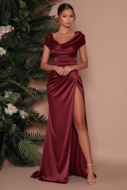 Elegante Abendkleider Lang Günstig | Schlichte Abiballkleider Lilac