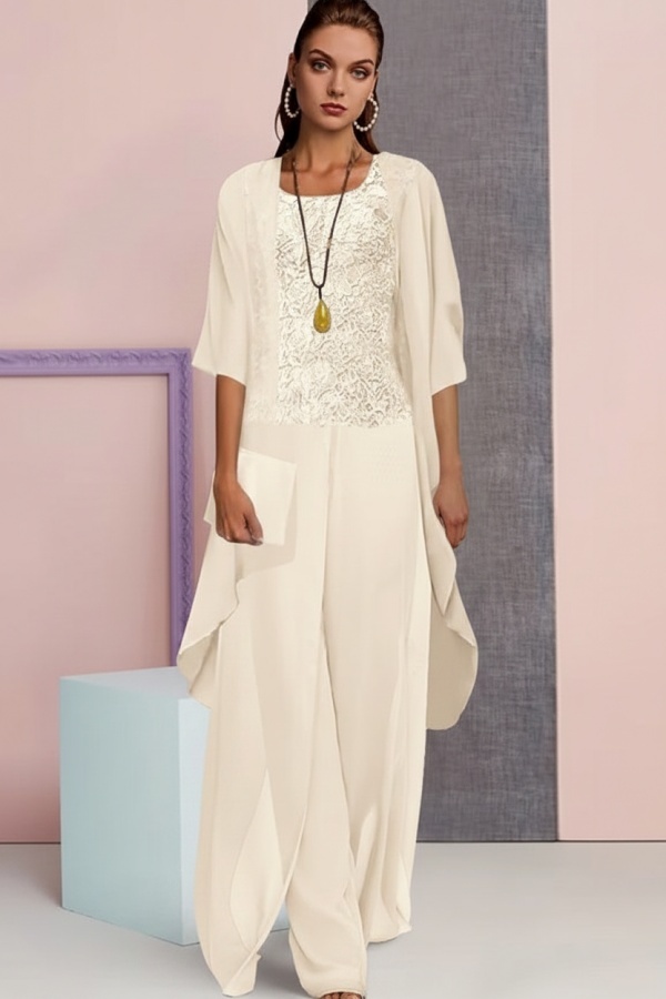 Schick 3 Teilen Brautmutterkleider | Mutterkleid aus Chiffon