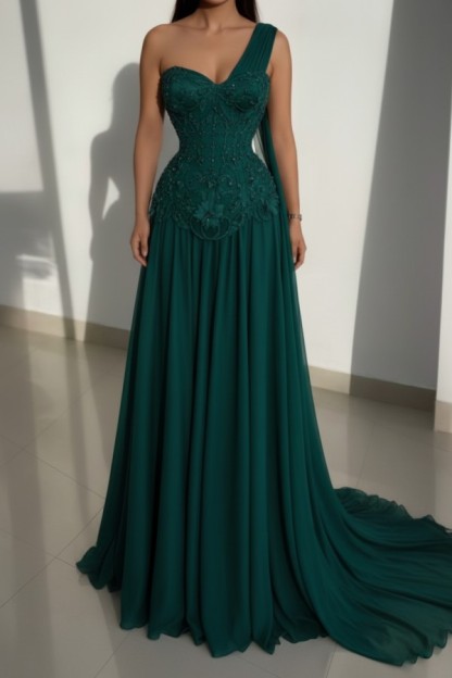 Schöne Abendkleider Lang Rosa Ballkleider mit Spitze