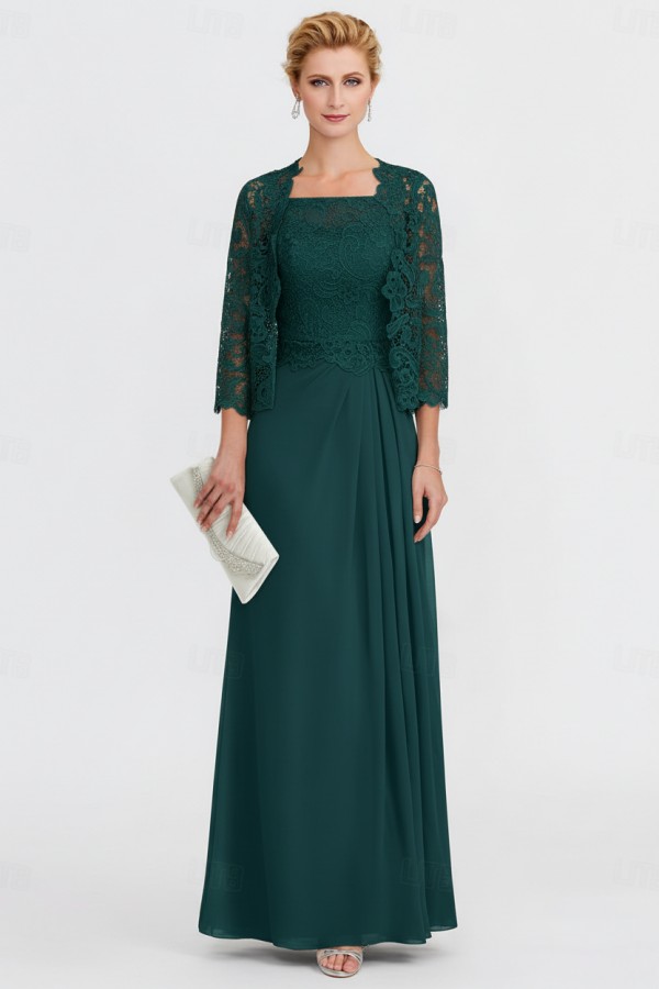 Elegante Brautmutterkleider Mit Jacket Kleider für Brautmutter