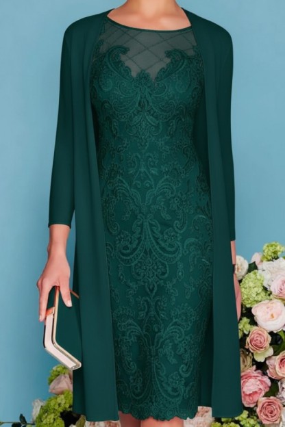 Rosa Brautmutterkleider Spitze | Kleider für Brautmutter mit Jacket