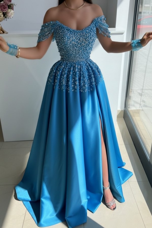 Designer Abendkleider Lang Glitzer | Abiballkleider Grün Günstig