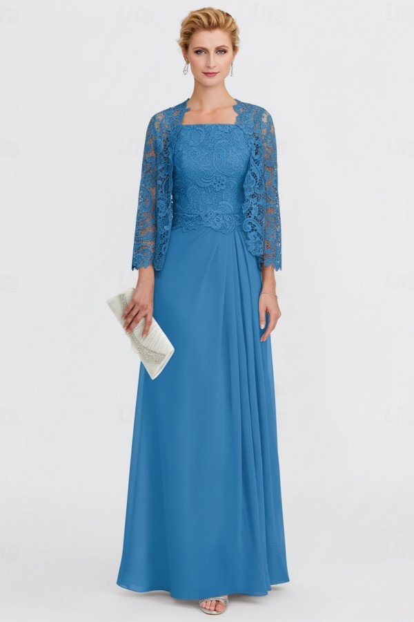 Elegante Brautmutterkleider Mit Jacket Kleider für Brautmutter