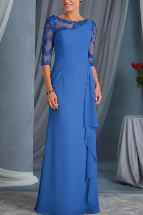 Schwarze Brautmutterkleider Mit Ärmel | Kleider für Brautmutter Günstig