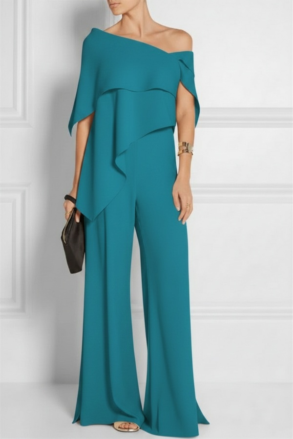 Schwarze Brautmutterkleider Günstig | Jumpsuit Kleider für Brautmutter