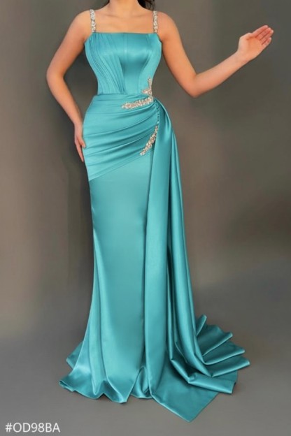 Sage Abendkleider Günstig | Abiballkleider Lang Glitzer