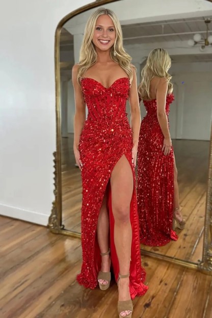 Sexy Ballkleid Lang Schwarz Abiballkleid Abendkleider Glitzer