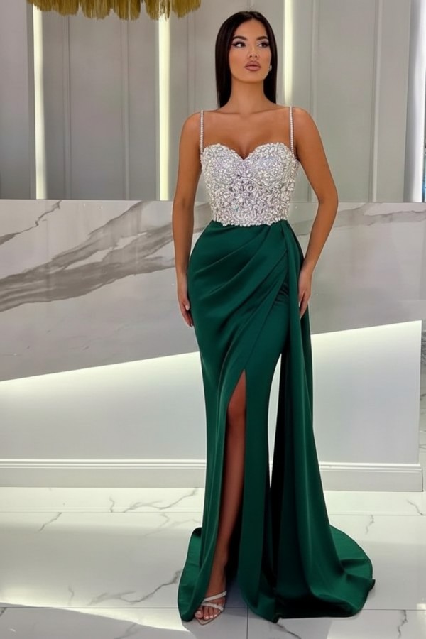 Schöne Abendkleider Mit Glitzer | Blaue Abiballkleider Lang Günstig