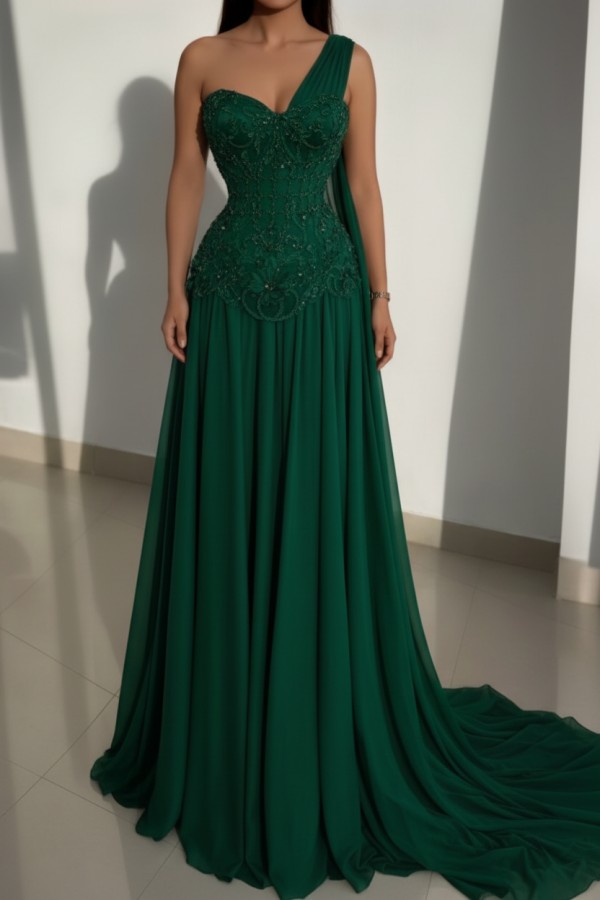 Schöne Abendkleider Lang Rosa Ballkleider mit Spitze