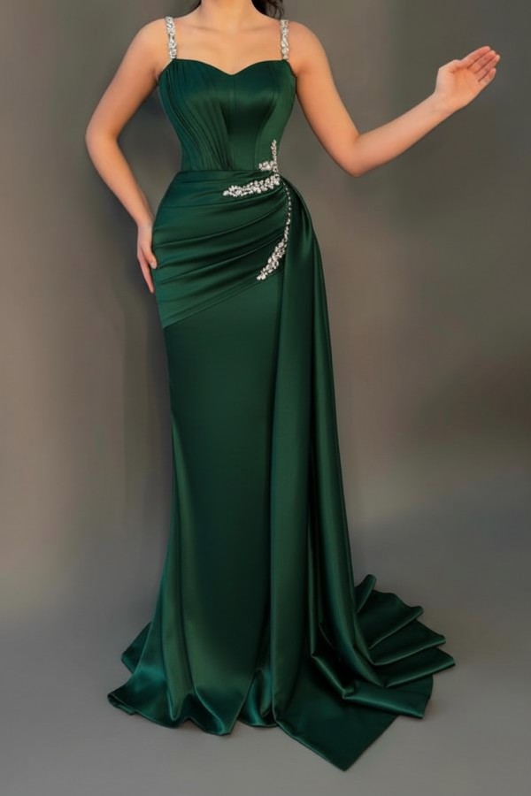 Sage Abendkleider Günstig | Abiballkleider Lang Glitzer