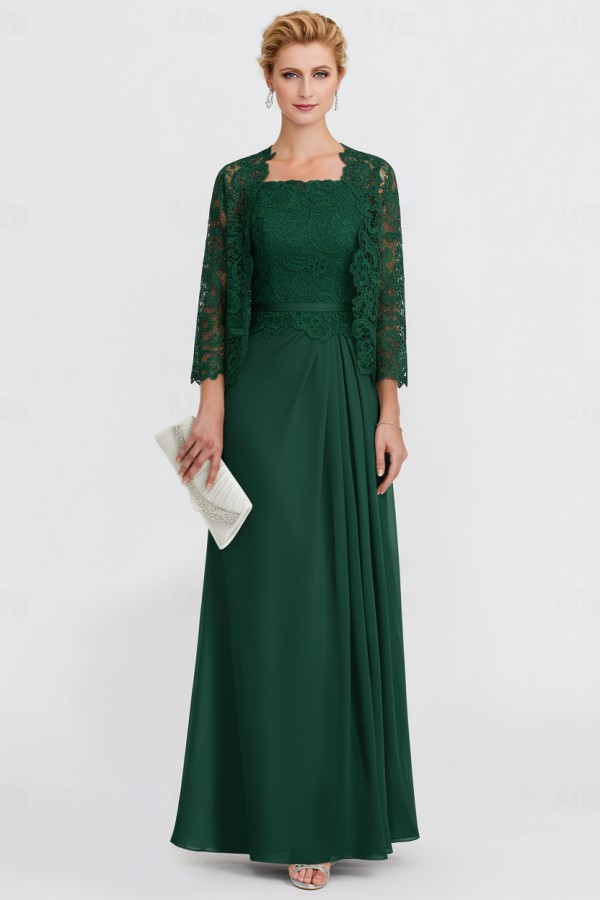 Elegante Brautmutterkleider Mit Jacket Kleider für Brautmutter