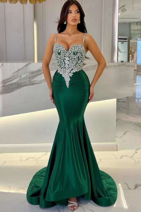 Elegante Abendkleider Lang Blau | Abiballkleider mit Glitzer