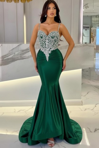 Elegante Abendkleider Lang Blau | Abiballkleider mit Glitzer