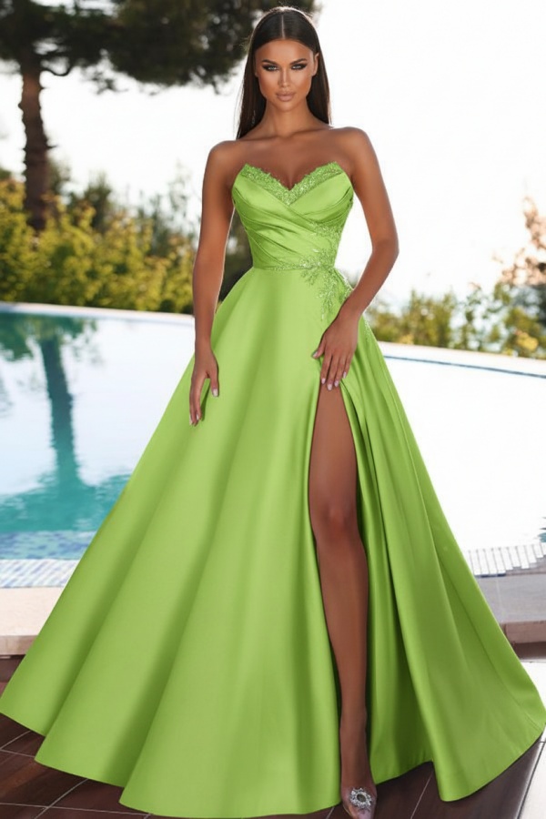 Abendkleider Lang Rosa | Schlichtes Abiballkleid