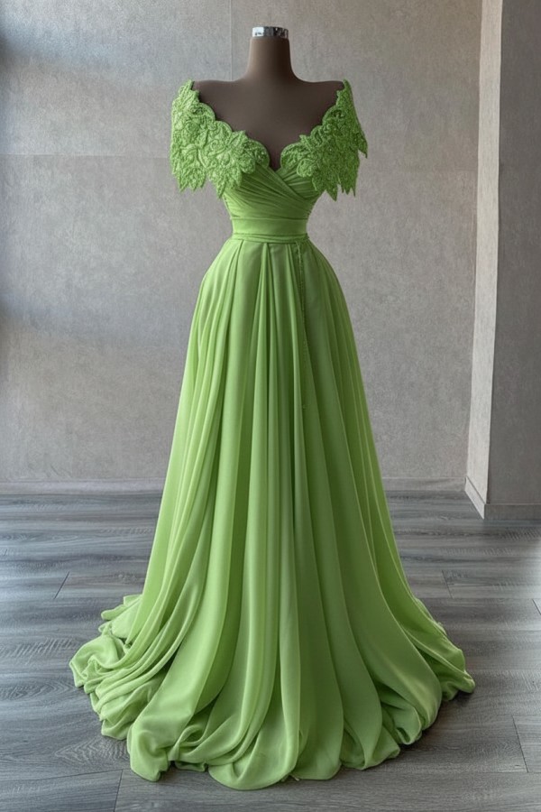 Elegante Abendkleider Lang | Abiballkleider mit Glitzer