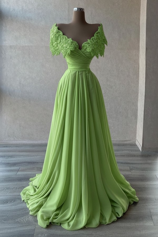 Elegante Abendkleider Lang | Abiballkleider mit Glitzer