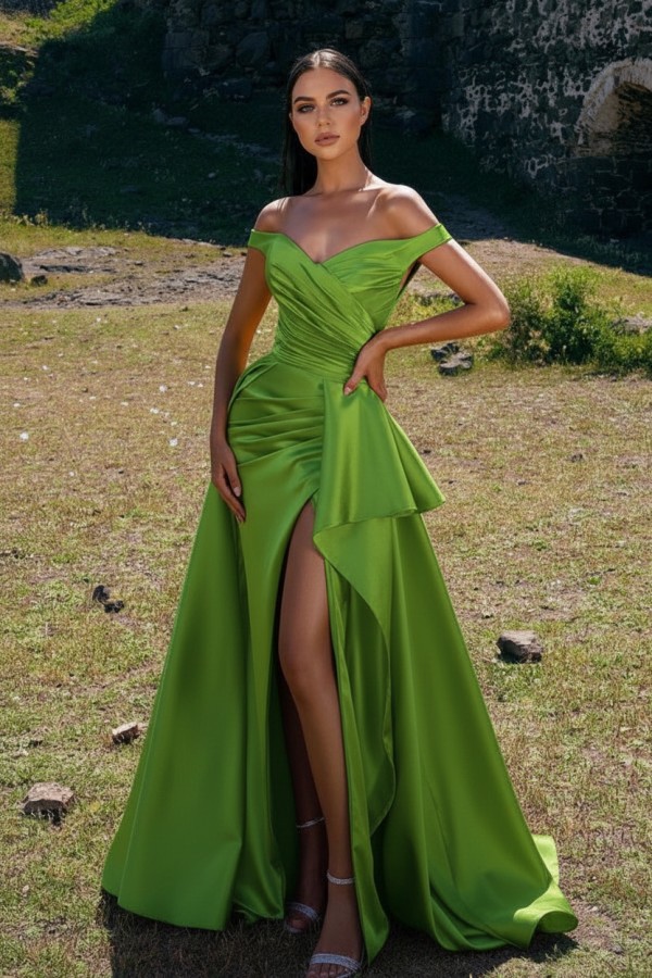 Schlichte Abendkleider Lang Rot | Abiballkleider Günstig