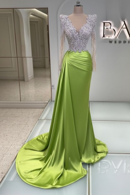 Schwarze Abendkleider Lang Glitzer | Abiballkleider V Ausschnitt