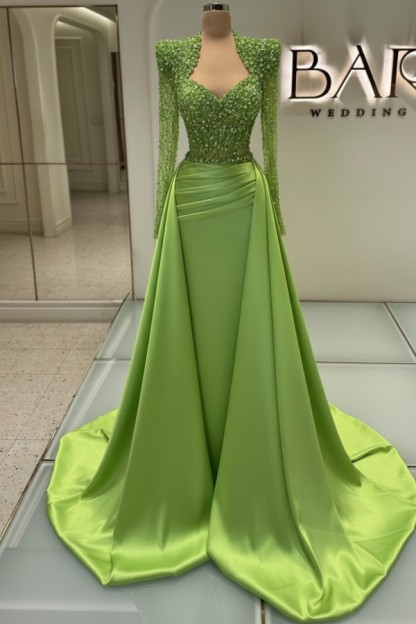 Luxus Abendkleider Lang Weiß | Glitzer Abiballkleider Mit Ärmel