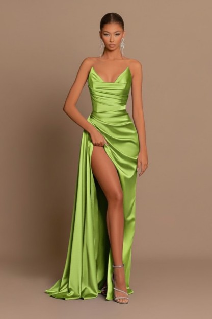 Designer Abendkleider Lang Blau | Schlichte Abiballkleider Günstig