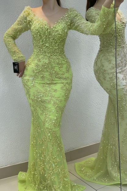 Schöne Abendkleider Lang Gold | Spitze Abiballkleider mit Glitzer