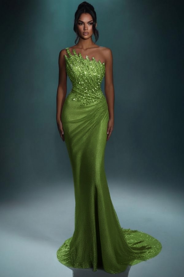 Festliche Abendkleider Lang Brau Abiballkleider Ballkleider Glitzer