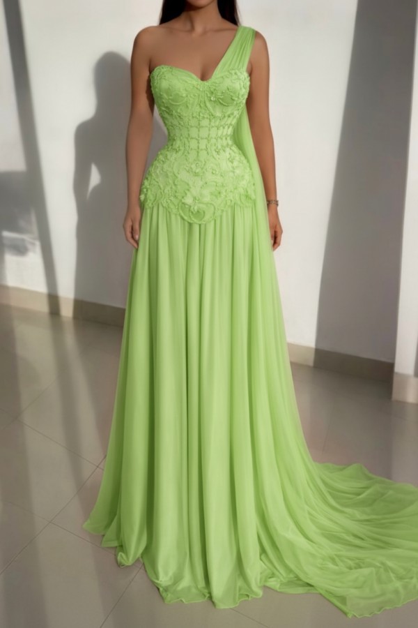 Schöne Abendkleider Lang Rosa Ballkleider mit Spitze