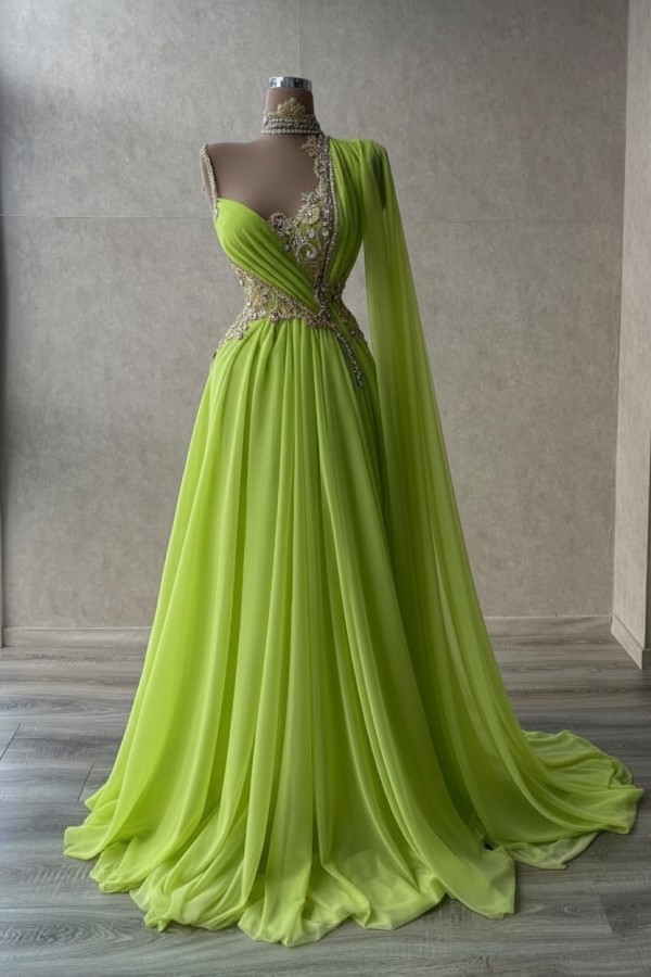 Gelb Abendkleider Mit Glitzer | Abiballkleider Lang Günstig