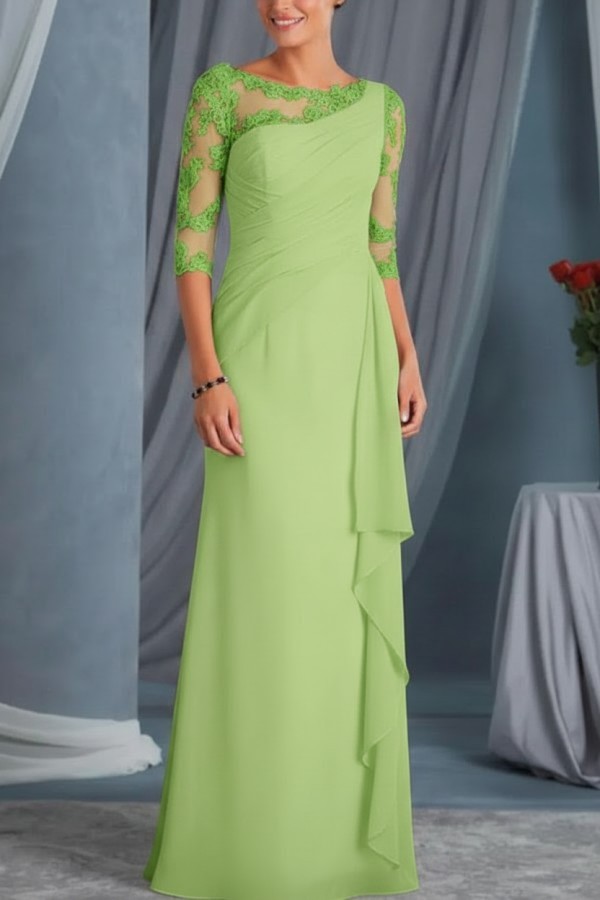 Schwarze Brautmutterkleider Mit Ärmel | Kleider für Brautmutter Günstig