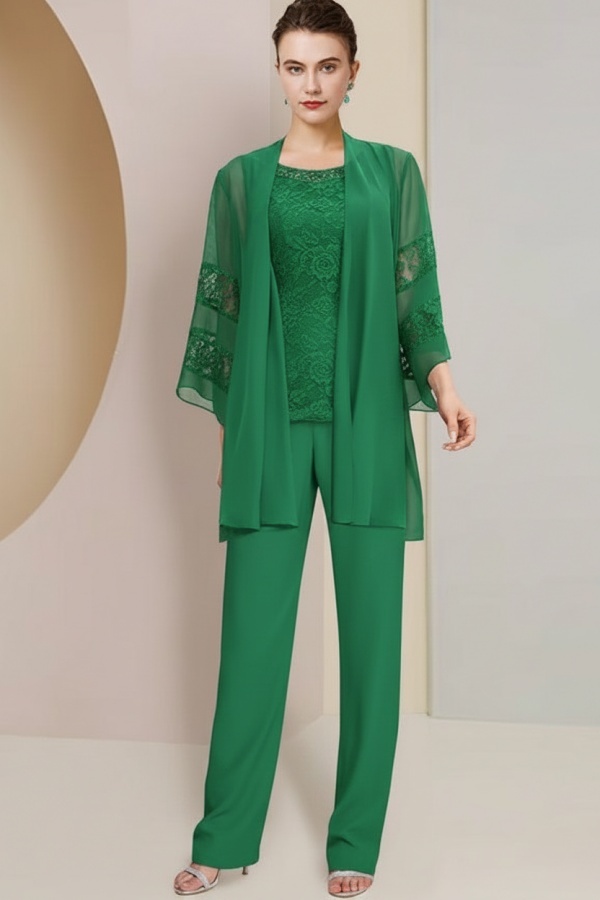 Navyblaue Spitzer Brautmutterkleider mit Ärmel | Mutterkleid mit Jacket