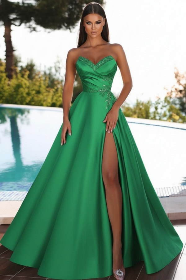 Abendkleider Lang Rosa | Schlichtes Abiballkleid