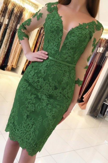 Mint Cocktailkleider Kurz Günstig | Abendkleider Mit Ärmel