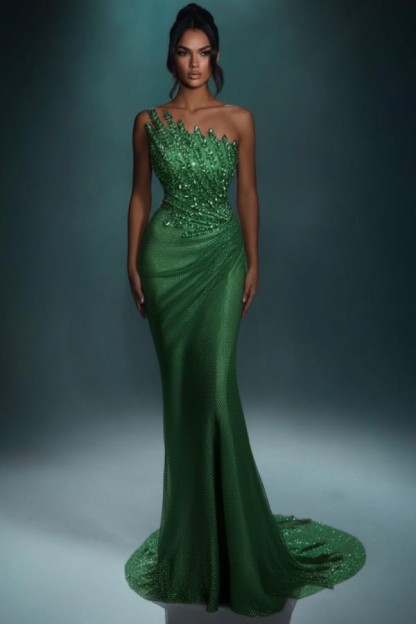 Festliche Abendkleider Lang Brau Abiballkleider Ballkleider Glitzer