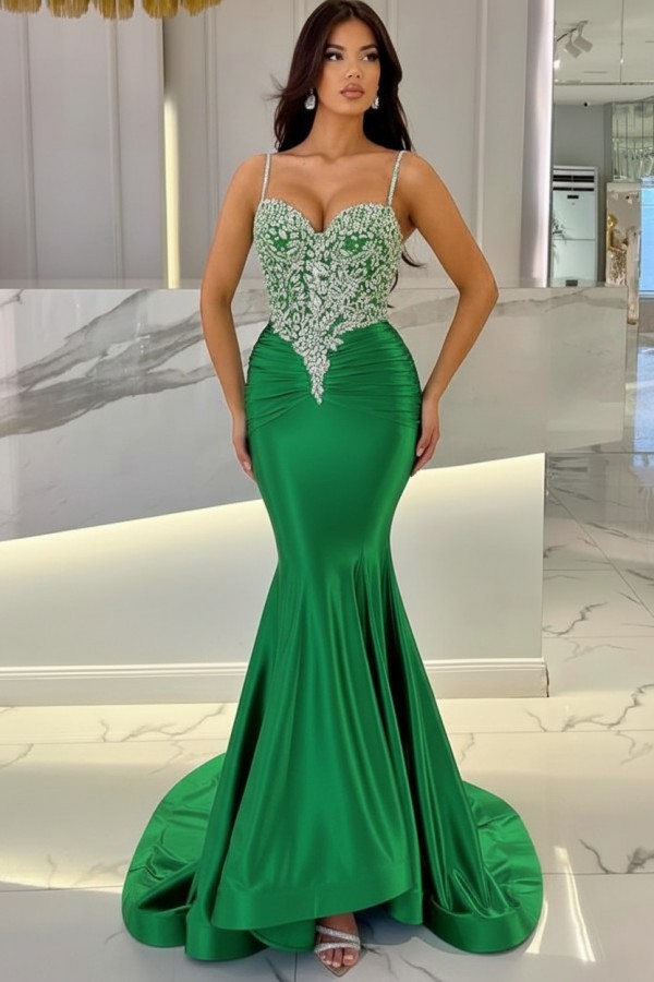 Elegante Abendkleider Lang Blau | Abiballkleider mit Glitzer