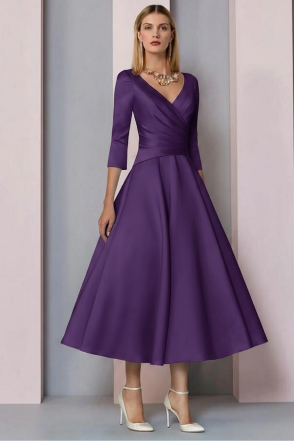 Elegante Brautmutterkleider Mit Ärmel | Kleider für Brautmutter