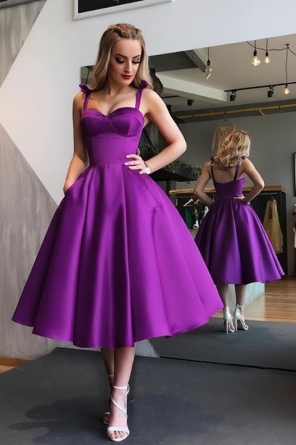Elegante Rote Cocktailkleider Kurz A Linie Knielange Abiballkleider Abendmoden
