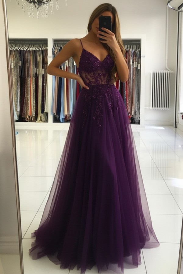 Luxus Abendkleider Blau | Abiballkleider Lang Glitzer