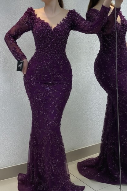 Schöne Abendkleider Lang Gold | Spitze Abiballkleider mit Glitzer