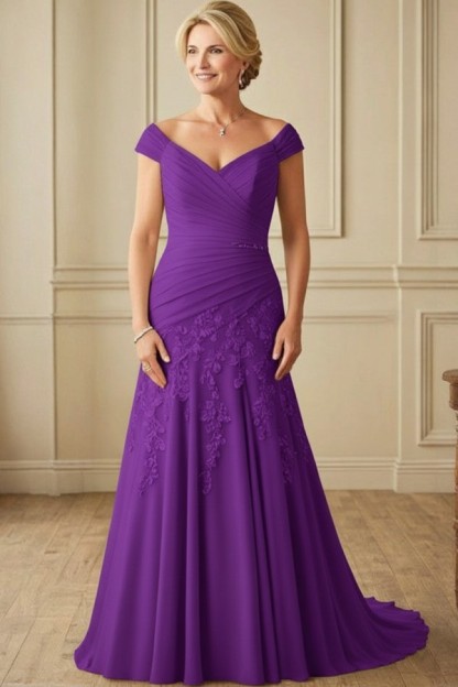 Champagne Brautmutterkleider Lang Günstig Kleider für Brautmutter