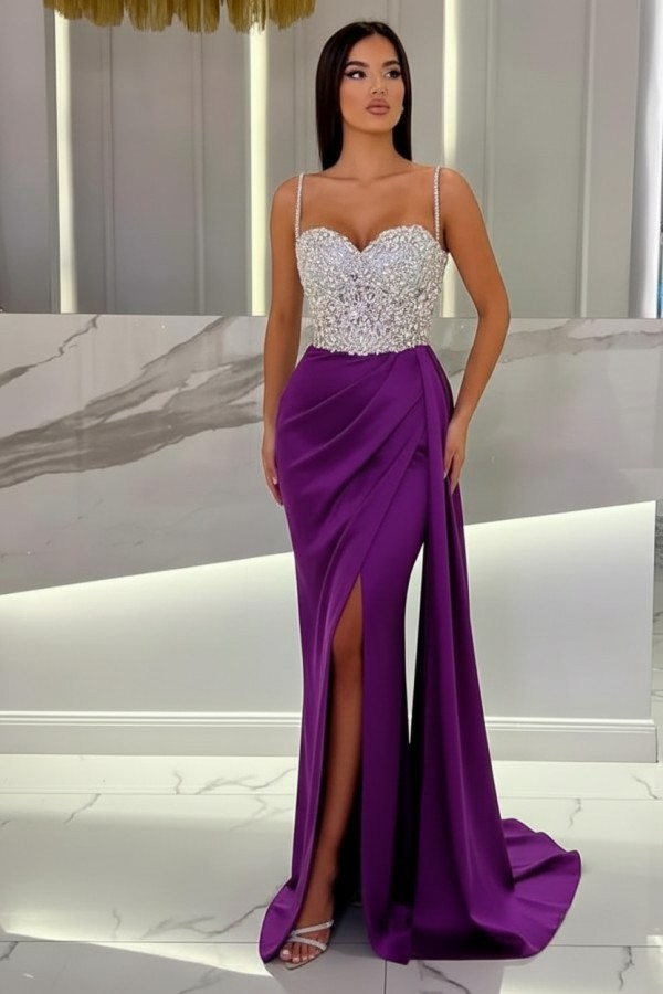 Schöne Abendkleider Mit Glitzer | Blaue Abiballkleider Lang Günstig