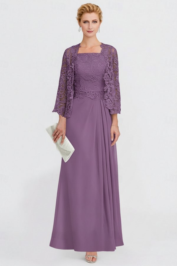 Elegante Brautmutterkleider Mit Jacket Kleider für Brautmutter