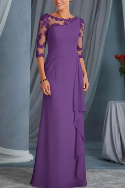 Schwarze Brautmutterkleider Mit Ärmel | Kleider für Brautmutter Günstig