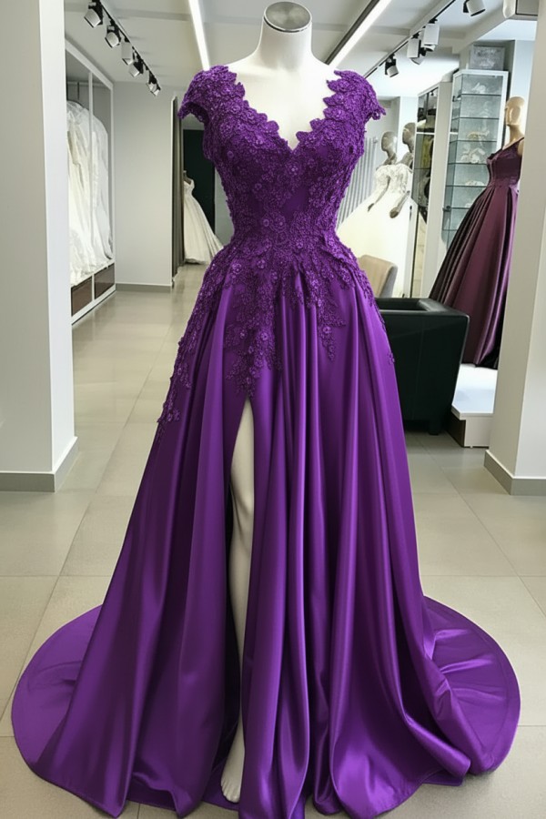 Designer Abendkleider Blau | Abiballkleider Lang Günstig Online