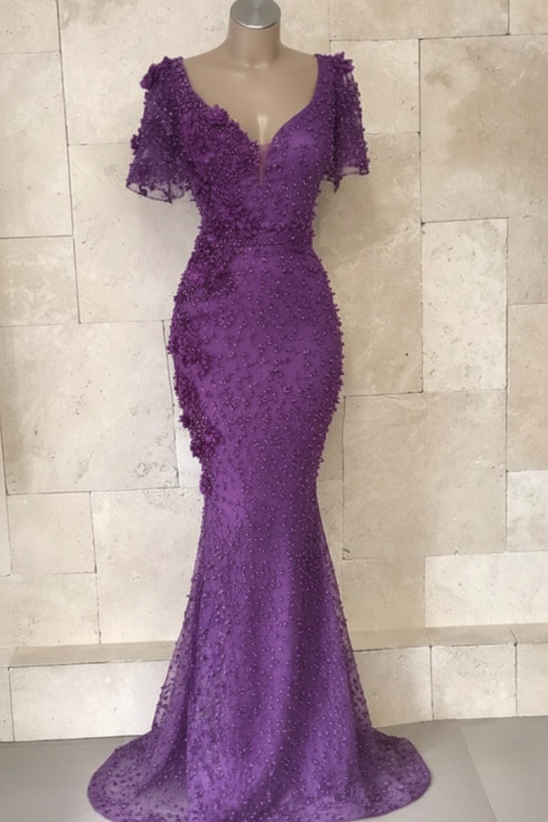 Festliche Kleider Abendkleid Weinrot | Abendkleider Lang Mit Ärmel