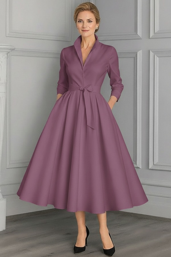 Festliche Hochzeitspartykleider Weiß Brautmutterkleider Kurz Mit Ärmel