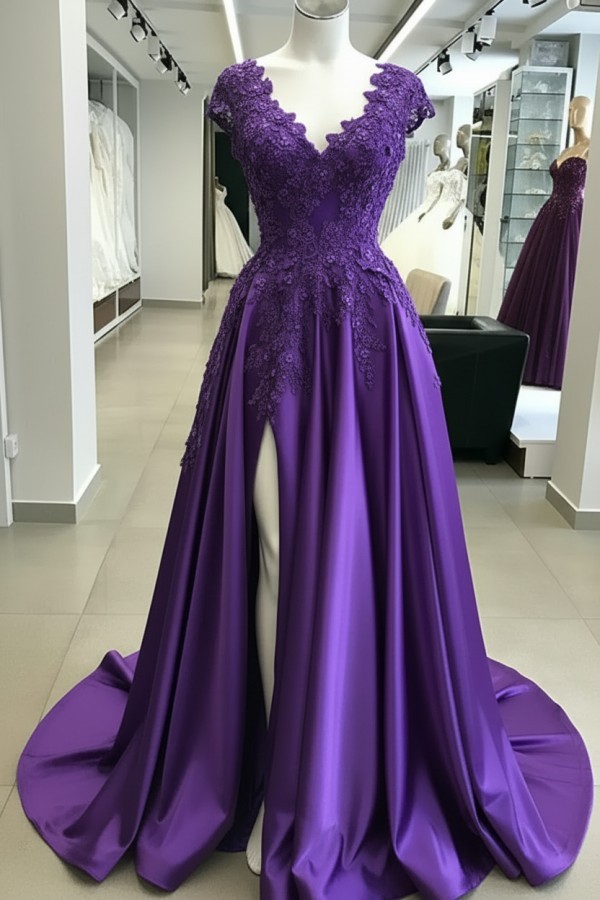 Designer Abendkleider Blau | Abiballkleider Lang Günstig Online